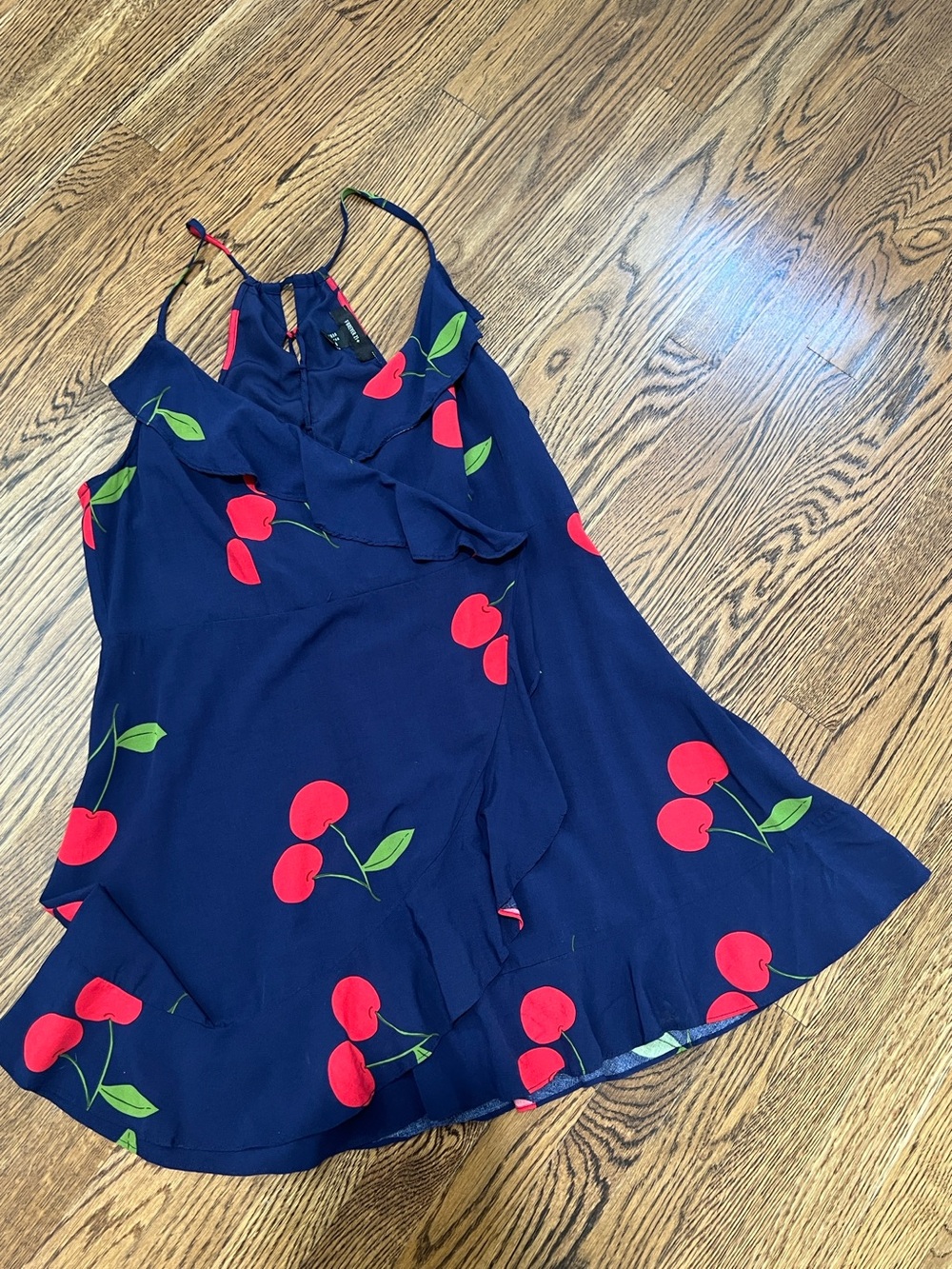 Forever 21+ 
Navy Cherry Print Sun Dress